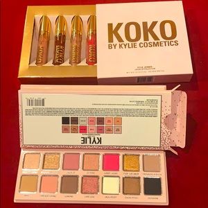 Kylie Jenner eyeshadow palette &Koko Lip glosses